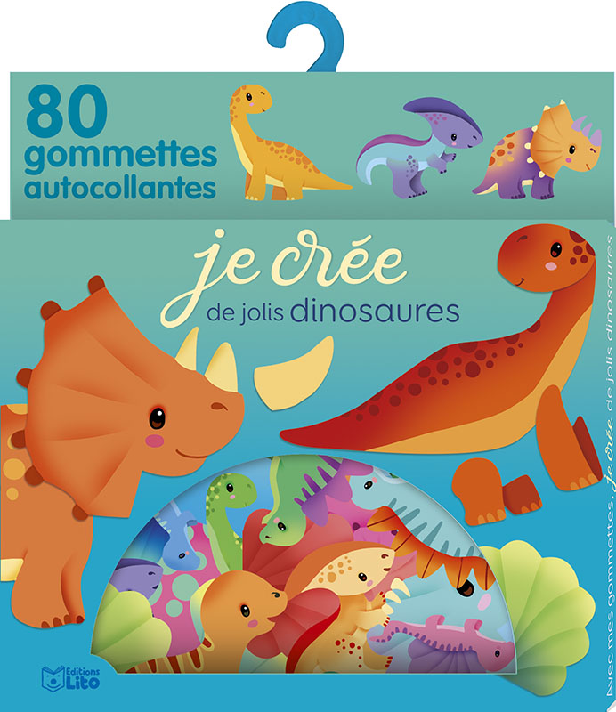 Mes cartes à décorer - 8 invitations d'anniversaire - Les dinosaures -  Editions LITO